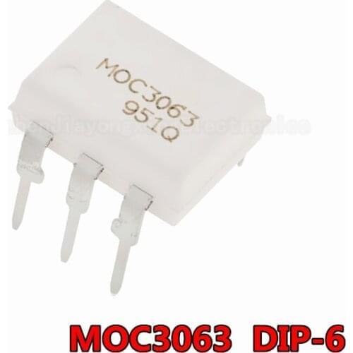10PCS MOC3020 MOC3021 MOC3022 MOC3023 MOC3041 MOC3043 MOC3052 MOC3061 MOC3062 MOC3063 DIP6 DIP Optocoupler New and Original IC