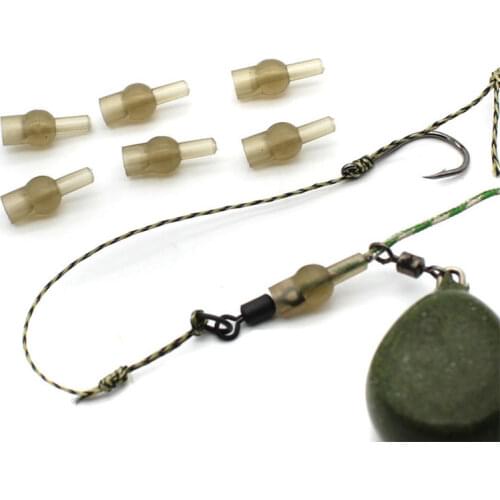 20PCS Carp Fishing Micro Tulip Bead Soft Rubber Quick Change Bead for Helicopter Rigs Tackle Accessories Carp Method Feeder Tool