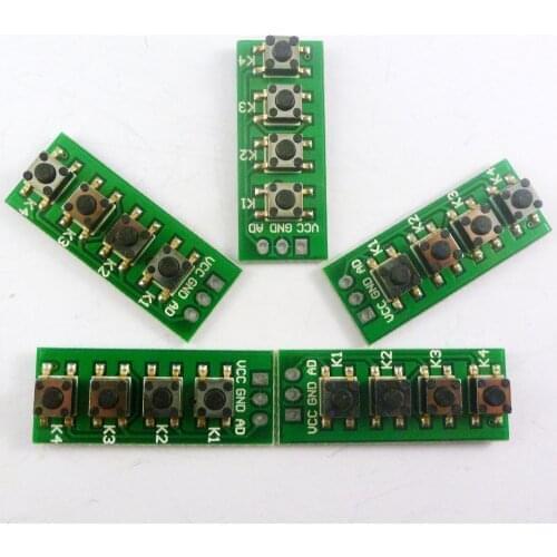 5pcs with UNO R3 DUE sketch ! AD Keypad 1 AD port controll 4 buttons matrix keyboard Development Module for Arduino ADC