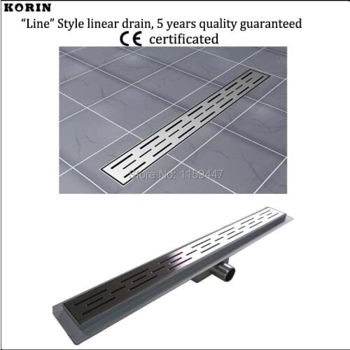 800mm "line" pattern Stainless Steel 304 Linear Shower Drain, Horizontal Drain, Floor Waste, Linear floor drain, Shower Channel