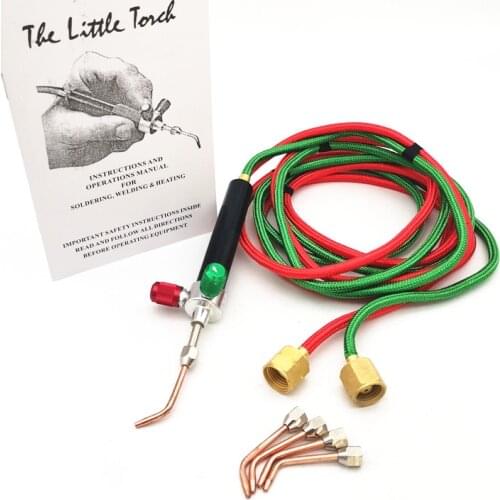 Acetylene Oxygen Welder Gas Welding Torch tool with 5 Nozzles Cutting