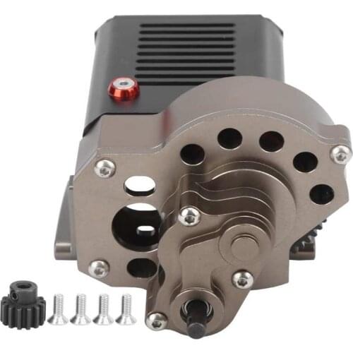 RC Car Accessories Durable Front Motor Transmission Box CNC Metal for Axial SCX10 1/10 RC Crawler Car