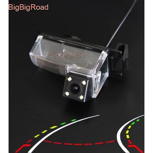 BigBigRoad Car Intelligent Dynamic Tracks Backup Camera For Nissan Tidda 2005- 2008 / GT-R 2008-2011 Livina geniss Super Safari