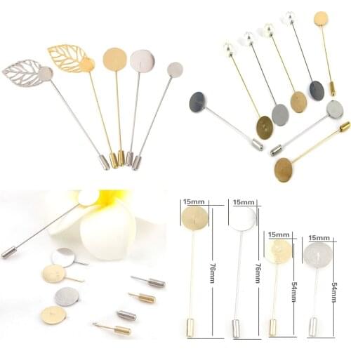 2Pcs Silver Tone Leaf Pear Safety Pins Stainless Steel Brooch Jewelry Safety Pins Brooch Craft for DIY Sewing Tool Accessories