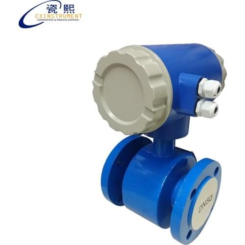 DN25 carbon steel Material 0.52-17.66 m3/h flow range and 4~20 ma output wireless water flow meter