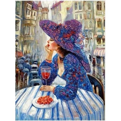 Beauty diamond art painting elegant women mosaic embroidery moon picture puzzle stones stickers home decor needlework craft diy