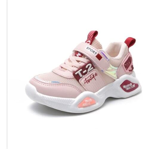 2021 New Spring and Autumn Boys Comfortable Mesh Sneakers Girls Fashion Casual Breathable All-match Children Running Shoes