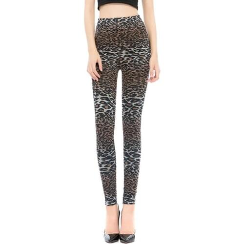 Fashion Sexy Womens Leggings Pants High Waist Fitness Legging Womens Leggings Leopard Punk Pants Printed Leggings
