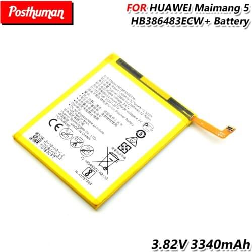 3340mAh Lithium HB386483ECW+ Phone Battery For Huawei G9 Plus Nova Plus Maimang 5 Honor 6X Li-polymer Rechargeable phone battery