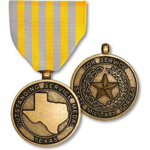 US National Guard Outstanding Service Medal High quality national defense service medal low price custom antique medal