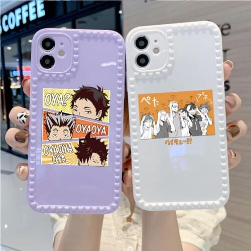ZUIDID Cute Japan Anime Oya Haikyuu Phone Case For iPhone 11Pro 12 XR X XS MAX SE20 7 8Plus Shockproof Soft Silicone Cover Coque