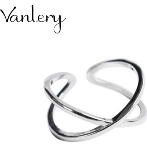 New Trendy Personality Punk Cross Rings For Women Lady Resizable Size Rings Party Jewelry Charm Gifts 2021