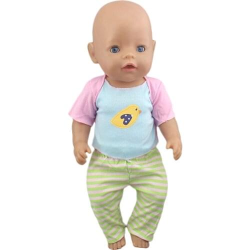 New Fashion Suit Wear For 17 Inch Baby Doll 43cm Doll Clothes, Doll Accessories