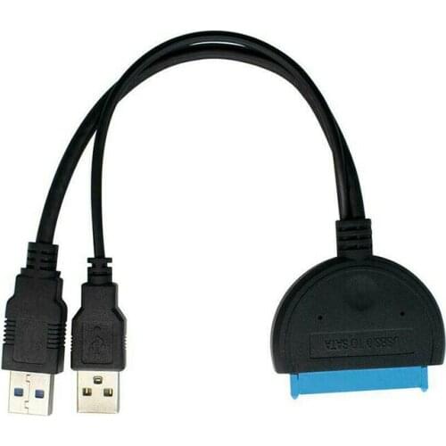 USB 3.0 to SATA Adapter Cable Dual Use for 2.5" External HDD SSD Hard Drive Disk Convert