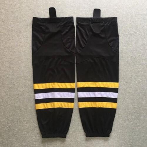 Professional ice hockey socks 100% polyester stripe hockey socks