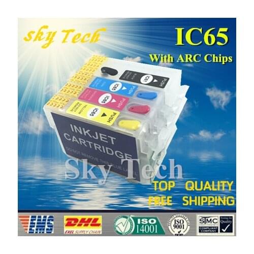 Empty Refillable Ink cartridges Suit fori IC61 IC65 suit for Epson PX-673F 1600F 1200 1700F ,with ARC chips