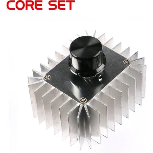220V 5000W SCR Voltage Regulator Motor Speed Controller Switch Light Dimming Dimmers Thermostat High Power Aluminum Alloy