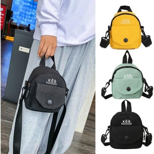 Bolsas Femininas Baratas Versatile Small Canvas Fabric Handbag Casual Cross Body Shoulder Bag With Detachable Strap For Girls