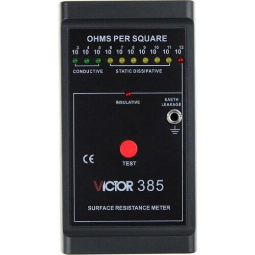 VICI ESD Safe Surface Resistivity Tester Indicator Kit compared with ESD 385 ESD Safe Surface Resistivity Tester toolkit ESD385