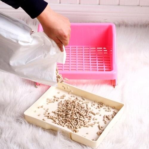 Bunny Drawer Toilet Box Potty Corner Pet Waste Station Plastic Grid for Rabbit Galesaur Ferret Cage Accessories