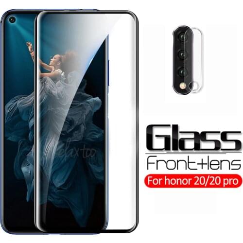 2-in-1 protective glass For huawei honor 20 YAL-L21 Back Camera lens tempered glass on honor 20 pro YAL-L41 honor20 20pro Film