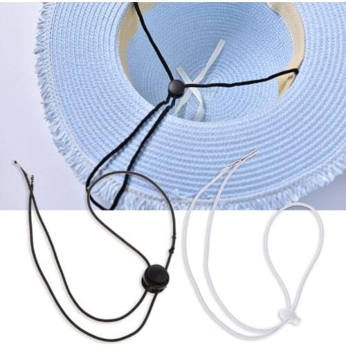 10PCS Flexible Removable Elastic Hat Chin Cord Straps Adjustable Cord Fasteners 667D