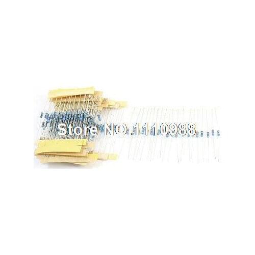 200pcs 5 Bands 20 Value Kinds Metal Film Resistors 120K-1M Ohm 1% 1/4W