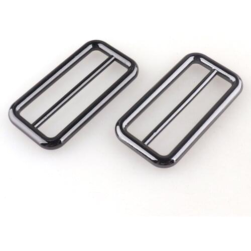 40mm Adjuster Buckle Gunmetal Slide Clasp Hook Lanyard Belt Strap Buckle Bag Handbag Purse Luggage Webbing Making Hardware