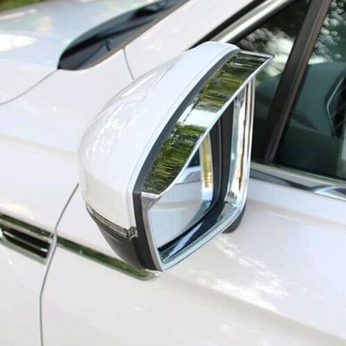 ABS Chrome Accessories FOR Jeep Cherokee KL 2015 2016 2017 2018 Car rearview mirror block rain eyebrow frame Cover Trim