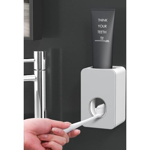 Automatic Toothpaste Dispenser Household Electric Toothbrush Holder Toothpaste Squeezer Wall Mount Stand Bathroom Accessories