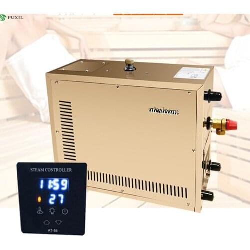 15kw Automatic stainless steel Steam Generator Automatic descaling Sauna Room Steam Bath Machine For Spa Room Digital Controller