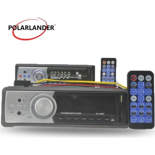 In Dash Car Audio Stereo Bluetooth FM Receiver 1 DIN MP3 MMC WMA Radio Player USB/SD/MMC Card Reader Aux Input Remote Control