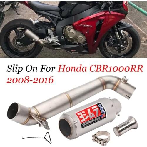 CBR1000RR Motorcycle Exhaust Escape Moto Yoshimura Muffler Pipe Modified Middle Pipe for Honda CBR1000RR 2008-2011 2013-2016