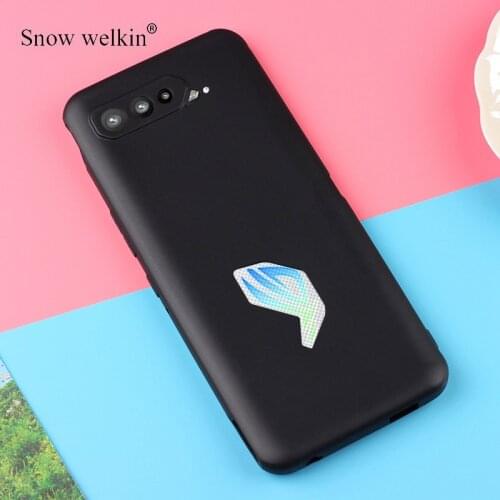 For Asus ROG Phone 5 Pro Ultimate ZS673KS Case Simple Matte Soft Silicone Back Cover Phone Cases For Asus ROG Phone 2 3 Cover