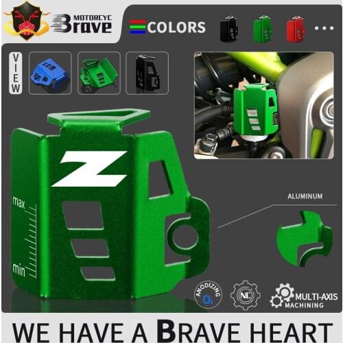 CNC Aluminum Motorcycle Rear Brake Reservoir Guard Protective Cover For KAWASAKI Z400 Z750 Z800 Z900 Ninja 250 300 400 ZX25R