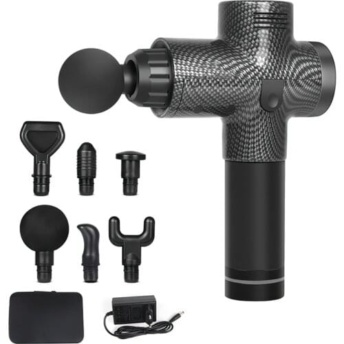 Fascia Massage Gun Muscle Pain Relief Therapy Massager Relaxation Body Slimming 30 Speed LCD Touch Screen Function