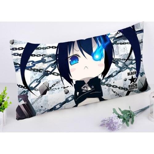 Hobby Express Rectangle Pillow Case Dakimakura Chibi Black Rock Shooter Anime RPC11