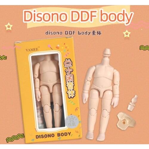 New Little trouble DDF body Ob11 doll body Mini joint body GSC clay head BJD body 11CM high obitsu11 dolls body Toy accessories
