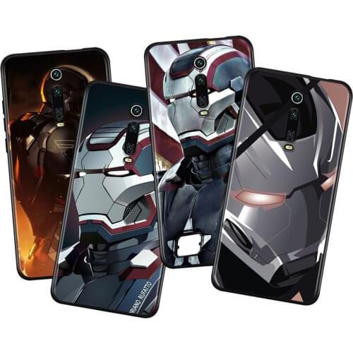 Marvel Avengers War Machine For Xiaomi Redmi 9i 9T 9A 9C 9 8A 8 GO 7 7A S2 Y2 6 6A 5 5A 4X Prime Pro Plus Black Phone Case