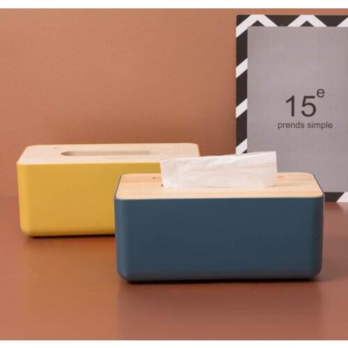 Multi-function Plastic Tissue Box Nordic Home Car Restaurant Bathroom Napkins Holder Cases Storage Organizer Household Supplies
