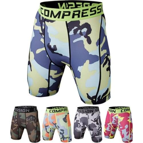 2020 summer Mens Motorcycle shorts tight training sports fitness shorts moisture wicking quick-drying running camouflage shorts