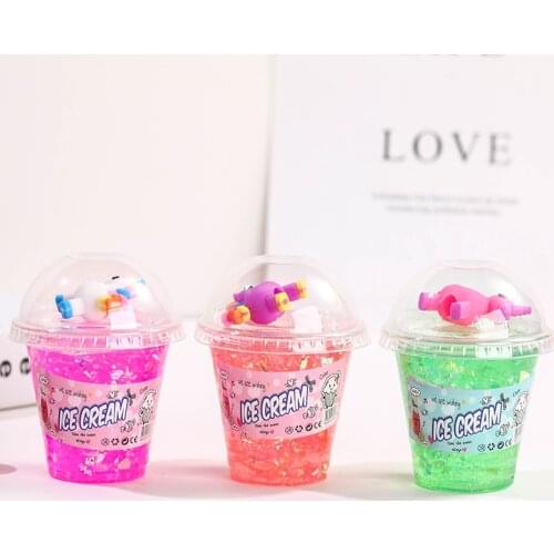 DIY Kit Accesorios Slime Charm Cup Ice Cream Polymer Supplies Modeling Clay Toys for Kids Children
