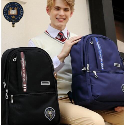 2021 new University Of Oxford high quality waterproof backpack bag school for boys