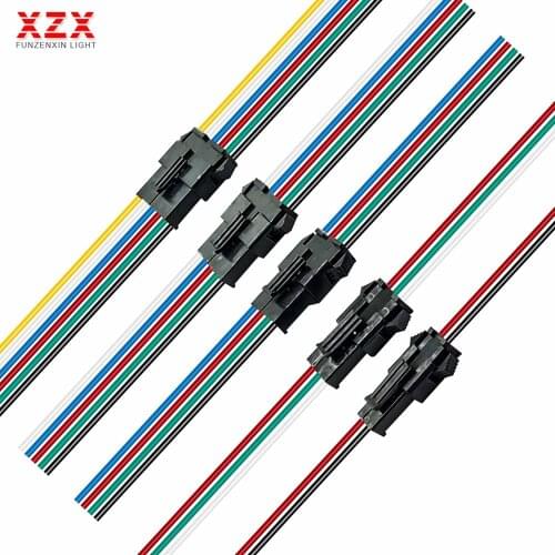 JST Connector Male and Female 15cm 2/3/4/5/6pin for WS2812 WS2815 5050 3528 Led Strip Light 10/50/100pair