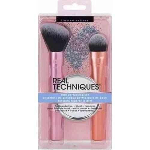 Real Techniques Skin Perfecting Makeup Brush Set Foundation and Blush RT-1989