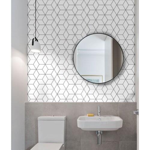 Self-adhesive paper for bathroom and kitchen, waterproof and splash-proof wall stickers, modern DIY Nordic home decoration