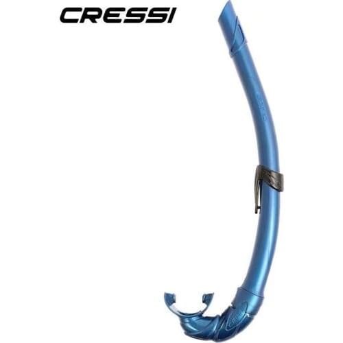 Cressi Corsica Free Diving Snorkel Silicone Snorkel Diving Snorkeling Silica Gel flexible Breathing Tube for Spearfishing
