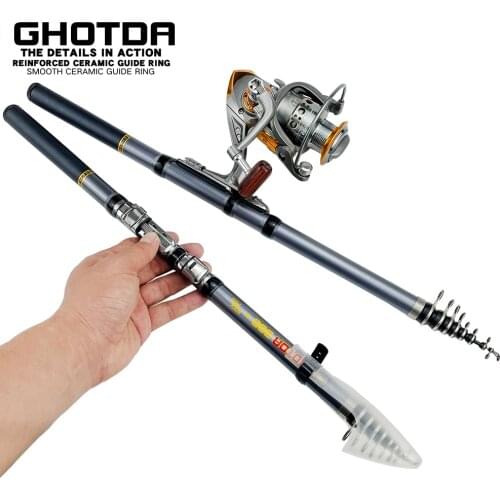 1.8-3.0m Spinning Rod Telescopic Rod and 13BB Reel Set and Fishing Rod fishing Combo De Pesca