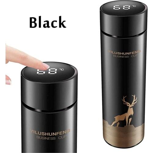Smart Insulation Cup Water Bottle LED Temperature Display Coffee Mug Stainless Vacuum Drink Flasks for School Office Outdoor