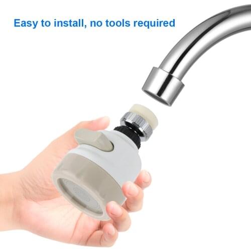 High Pressure 3 Modes Faucet Filter Nozzle 360 Degree Rotatable Spray Head Tap Universal Hose Tap Kitchen Adapters